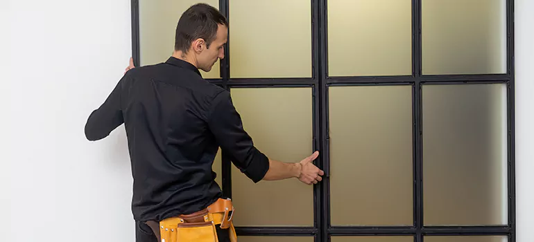 Patio French door installation in Los Altos, CA