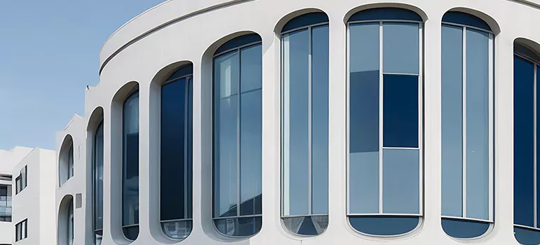 Geometric Window Curtains in Los Altos, CA
