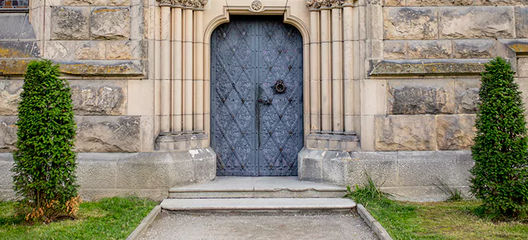 Traditional Double Front Doors in Los Altos, CA