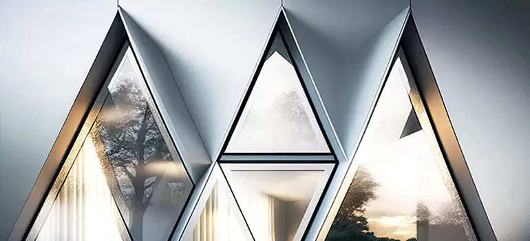 Trapezoid Window Design in Los Altos, CA
