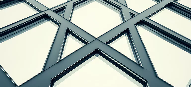 Geometric Window Shades in Los Altos, CA