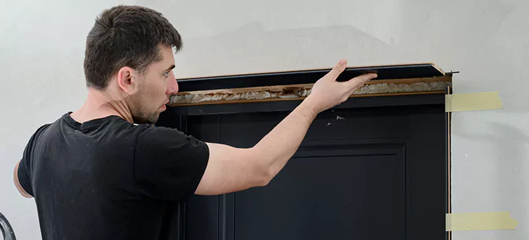 Wood Door Hole Repair in Los Altos, CA